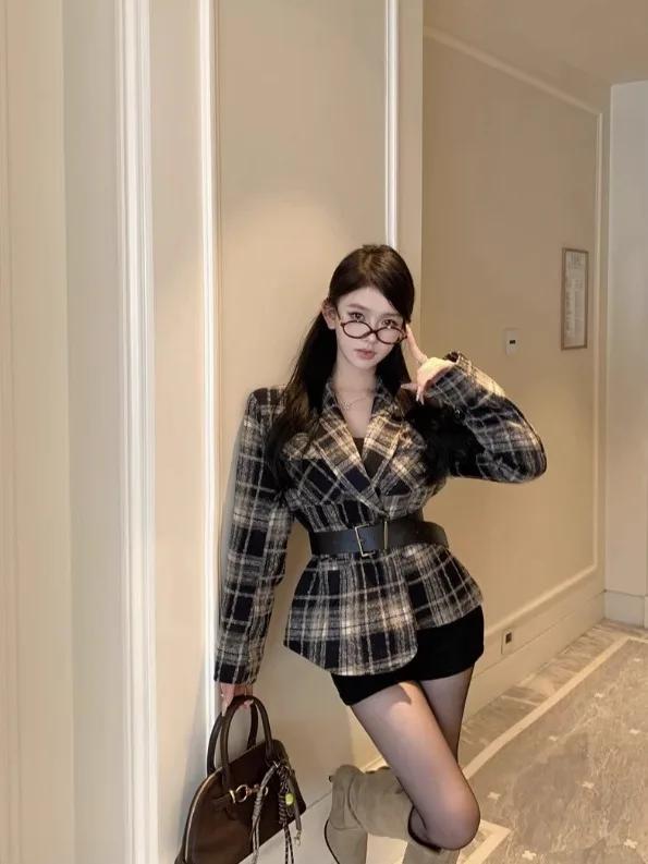 ǳ  üũ   Ÿ ܿ   Sleev Double Buttoning 㸮 Ӱ ƮƮ Ÿ 